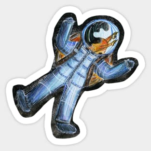 Snail in space Sticker